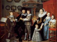 Vliet, Hendrick Cornelisz van - Portrait of Michiel van der Dussen, his Wife, Wilhelemina van Setten and their Children